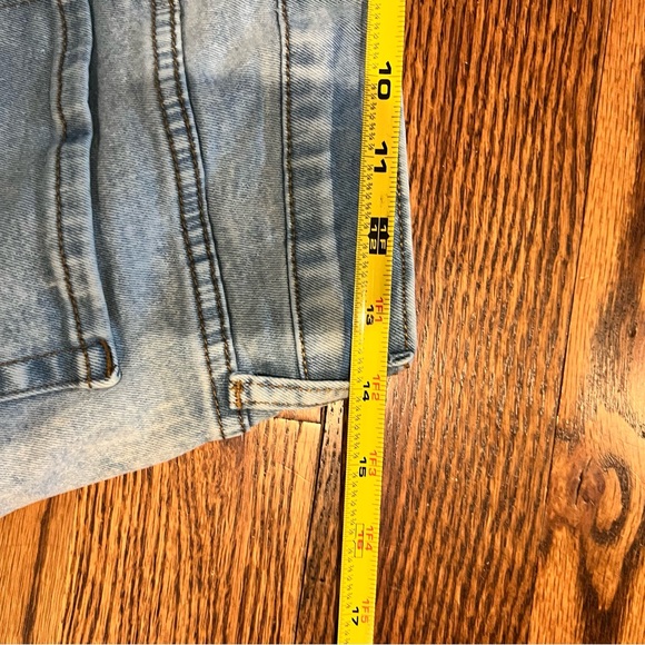 Re/Done Refrain Los Angeles Wide Leg Jeans 29 Light Wash High Rise Straight Leg - Picture 8 of 11